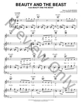 Beauty and the Beast piano sheet music cover